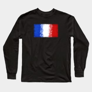 French Flag Long Sleeve T-Shirt